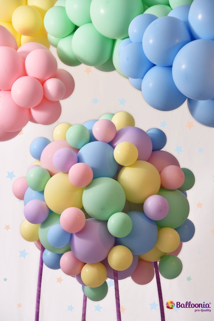 1 Ballon Pastel Ciel T01 3' (90Cm) Pastel Vrac - Balloonia