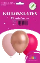 25 Ballons 30cm Camaïeu de roses