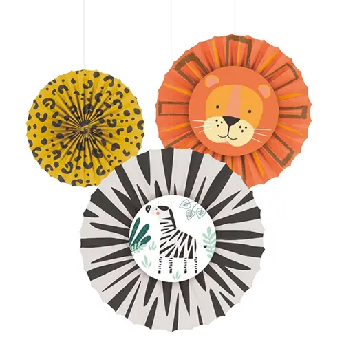 Lot De 3 Decoration Jungle - Amscan
