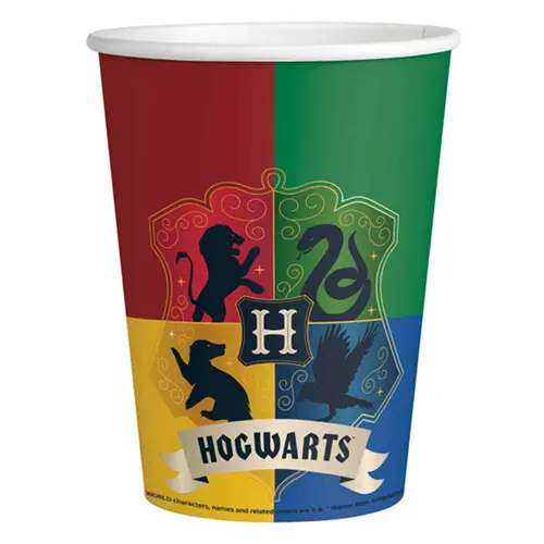 Lot De 8 Verres 250Ml Harry Potter - Amscan