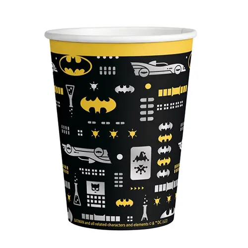 Lot De 8 Verres 250Ml Batman - Amscan