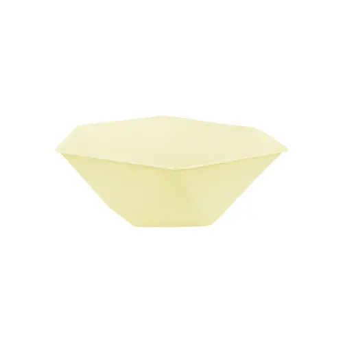 6 Bols Hexagonaux Décor Jaune 15.8Cm - Amscan