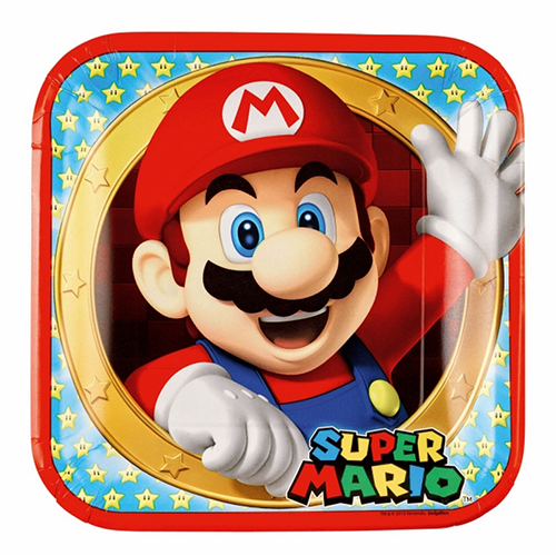 Lot De 8 Assiettes 23Cm Super Mario  - FDS