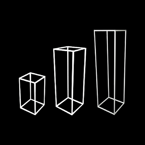 Lot De 3 Cadres Rectangulaires Blanc – Borosino - FDS