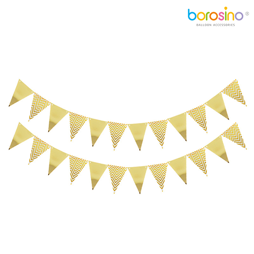 Bannière Fanions Triangle Or – Borosino - FDS