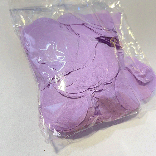 Confetti Papier 2.5Cm Lavande Sachet 14G - Borosino - FDS