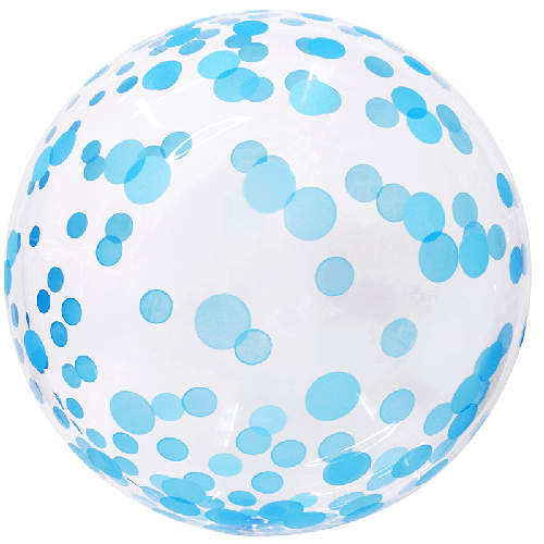 Confetti Bubble 18" Bleu