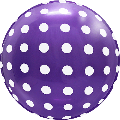 Dots Bubble 18" Violet Opaque