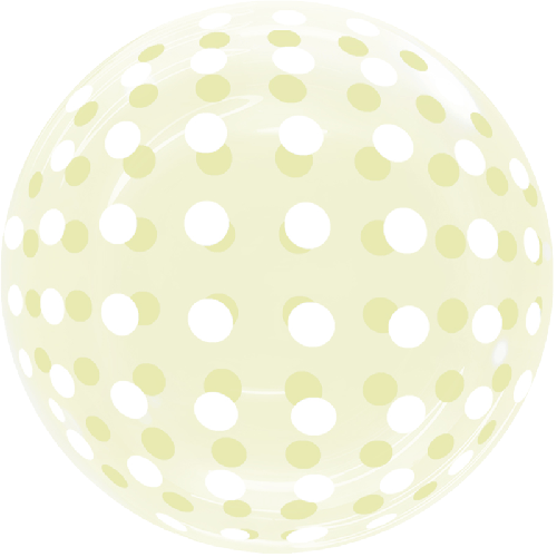 Dots Bubble 18" Jaune