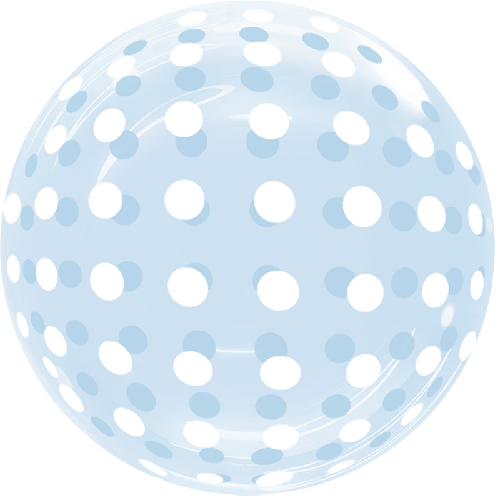Dots Bubble 18" Bleu - FDS