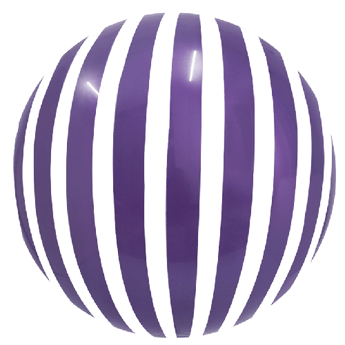 Stripe Bubble 18" Violet - FDS