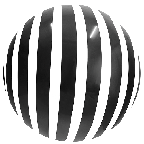 Stripe Bubble 18" Noir