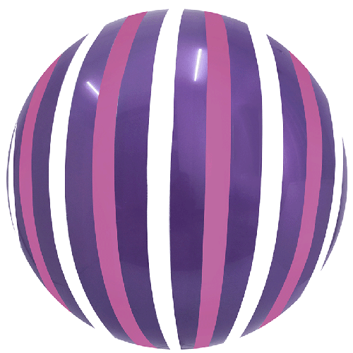 Stripe Bubble 18" Violet Rose - FDS