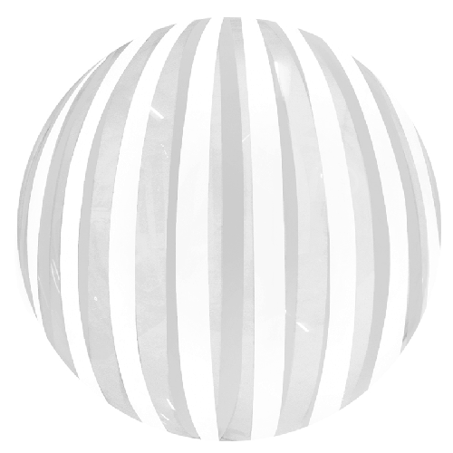 Stripe Bubble 18" Argent