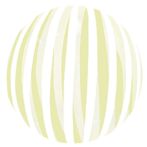Stripe Bubble 18" Cristal Jaune