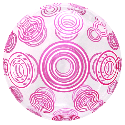 Printed Bubble 20" Rose Swirls - FDS