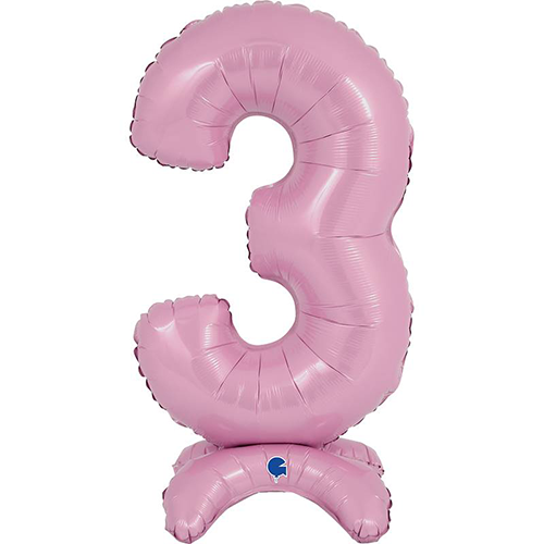 The Standups - Chiffre 3 Pastel Pink 25" - Grabo - FDS