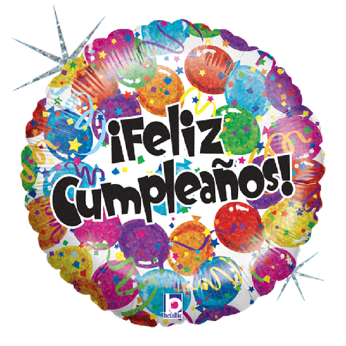 Feliz Cumpleanos Globos 18" - Grabo FDS