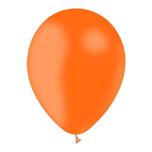 100 BALLONS LATEX 11" ( 28cm ) STANDARD ORANGE