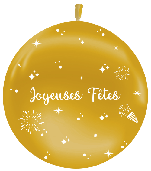 Géant Joyeuses Fêtes Metal Or M94 Sens Air