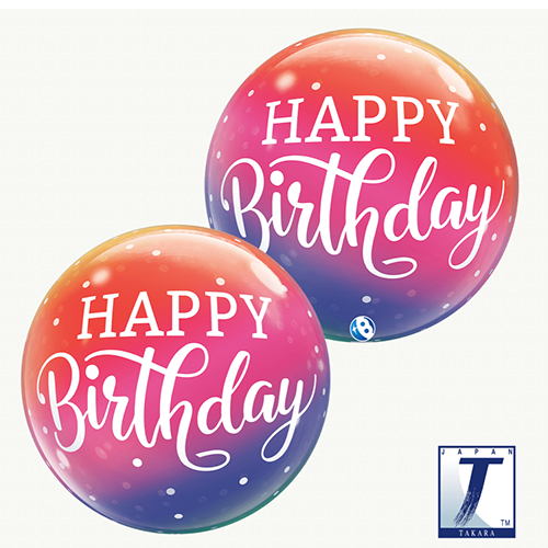 Bubble Birthday Ombre And Dots 22" - Takarakosan
