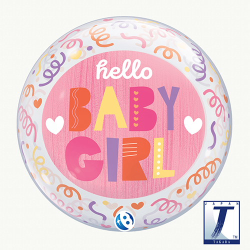 Bubble Baby Girl Streamers 22" - Takarakosan