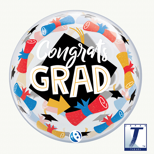 Bubble Congrats Grad 22" - Takarakosan