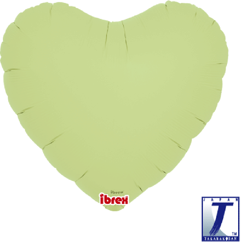 14" Pastel Green Heart