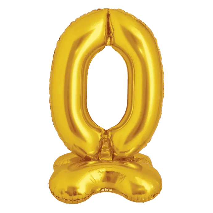 1 alu 40" Gold Standing number '0' - Prima