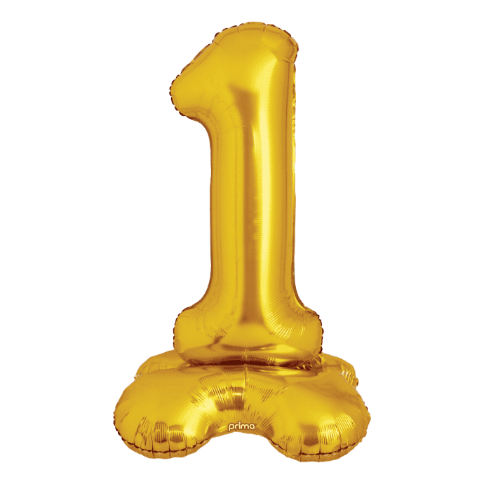 1 alu 40" Gold Standing number '1' - Prima