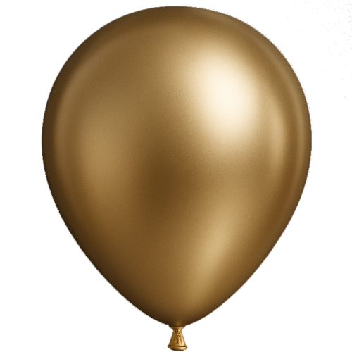 10 Ballons 30cm Mirroir Champagne