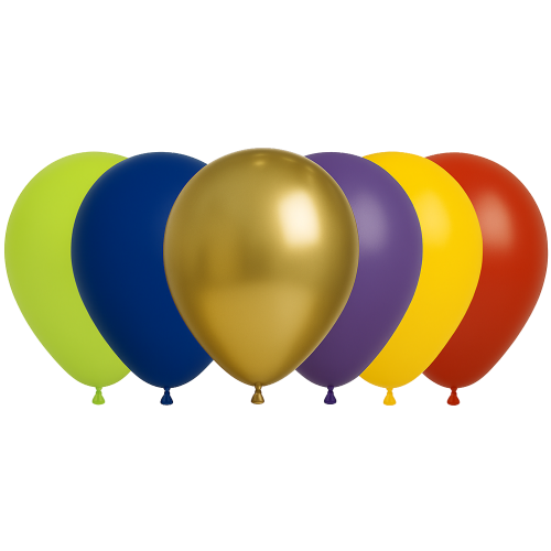 25 Ballons 30cm Assortiment Fiesta