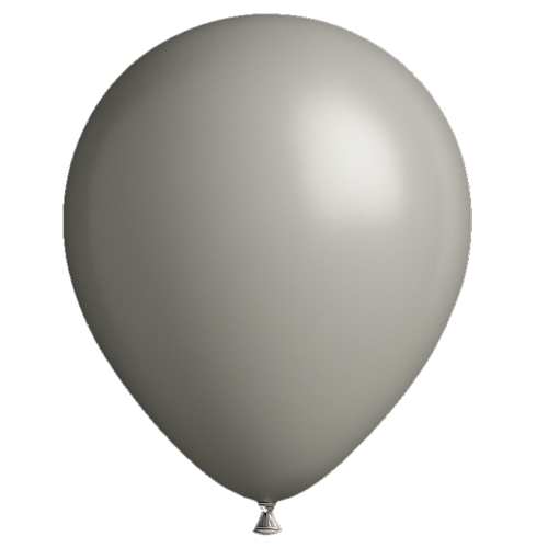 25 Ballons 13cm Gris pierre