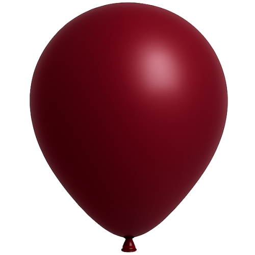 25 Ballons 13cm Bordeaux