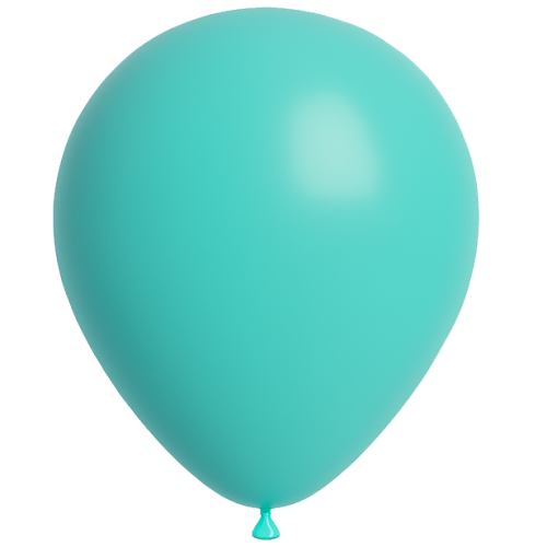 25 Ballons 13cm Vert d'eau