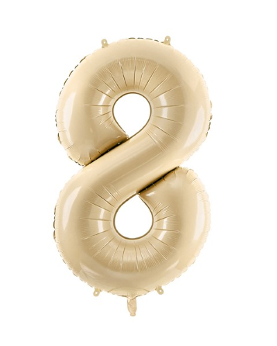 1 Alu Chiffre "8" Beige 28" ( 72cm ) 