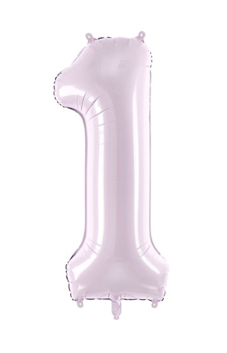 1 Alu Chiffre "1" Violet 28" ( 72cm ) 