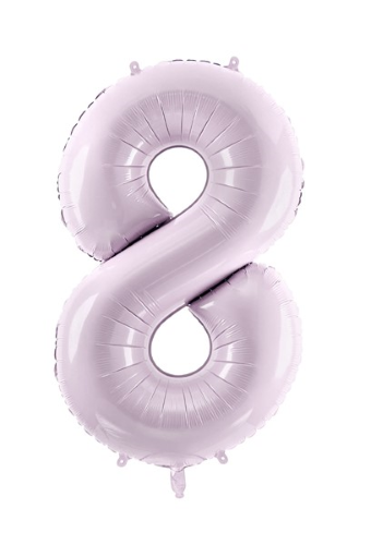 1 Alu Chiffre "8" Violet 28" ( 72cm ) 