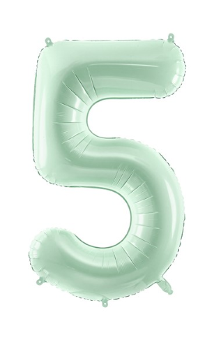 1 Alu Chiffre "5" vert 28" ( 72cm )