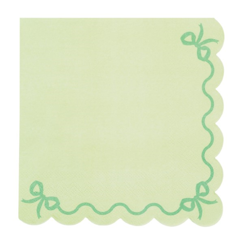 Lot De 12 Serviettes 33x33cm Vert
