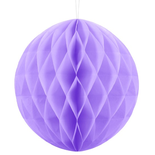 Boule Alvéolée décorative de diamètre 30cm Violet