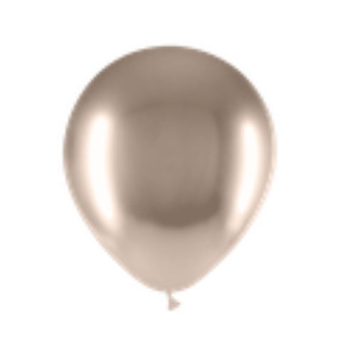 25 Ballons Brillant 5" Beige - Balloonia 