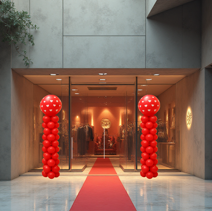 Kit Colonne St valentin - rouge Love