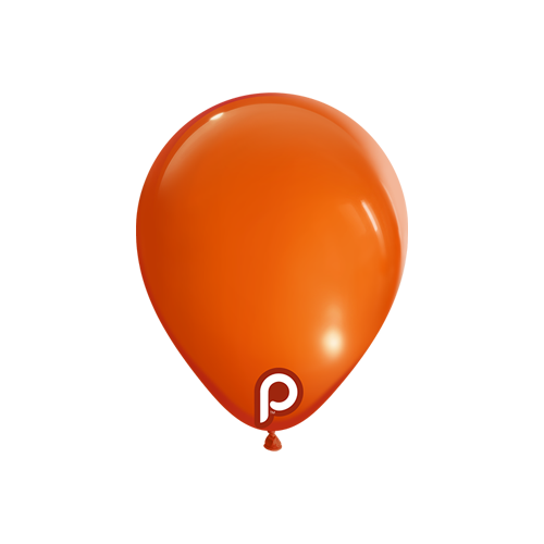 [PL-ORNG-5] 100 Ballons 5" Orange - Prima