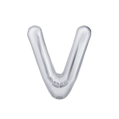 [PF-SLVV-16] Poche de 2 Alu 16" lettre V Silver - Prima