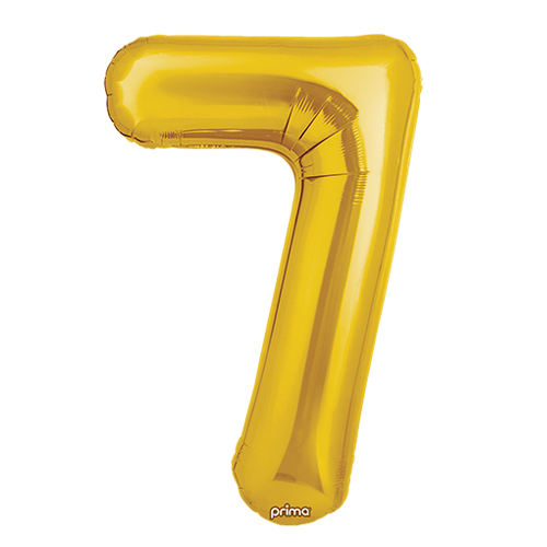 [PF-GLD7-34] 1 alu 34" Chiffre 7  Gold - Prima
