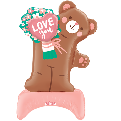 [PF-0099-37] 37" Love You Standing Bear Shape - Prima
