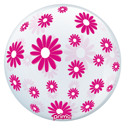 [PS-HPDZ-22] 1 Sphère TM 20" Hot Pink Daisies - Prima
