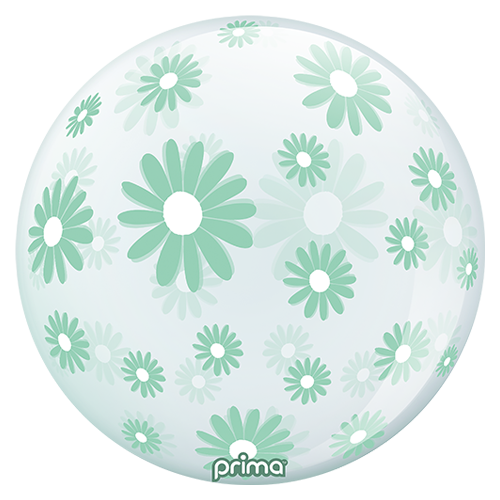[PS-MTDZ-22] 1 Sphère TM 20" Mint Green Daisies - Prima