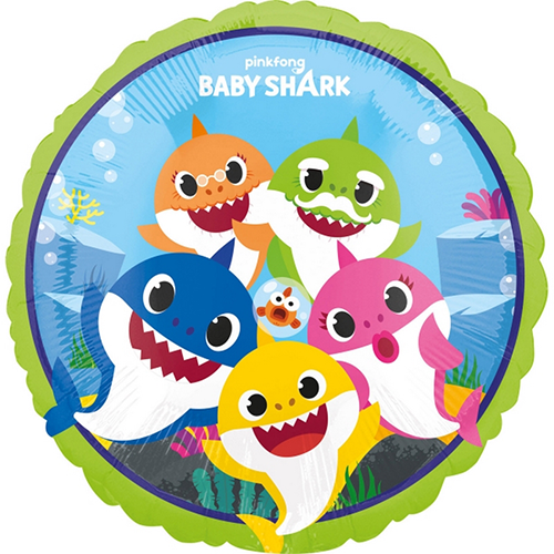 [4075801] Baby Shark Alu Rond 17" - Licence